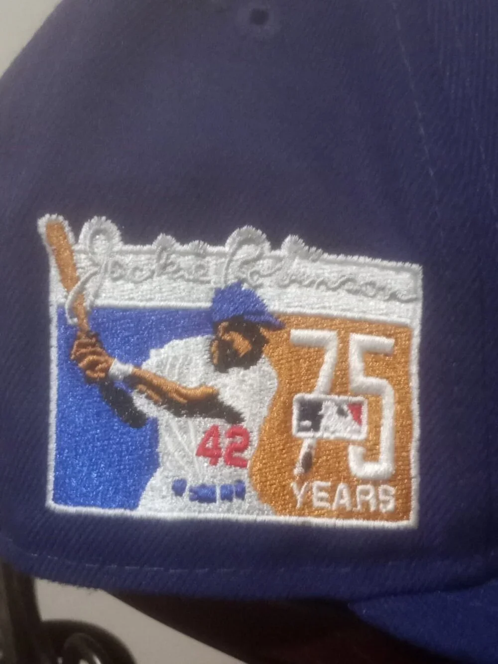 L.A. Dodgers Jackie Robinson 75 Years New Era 59FIFTY Fitted Cap Hat Sz 7